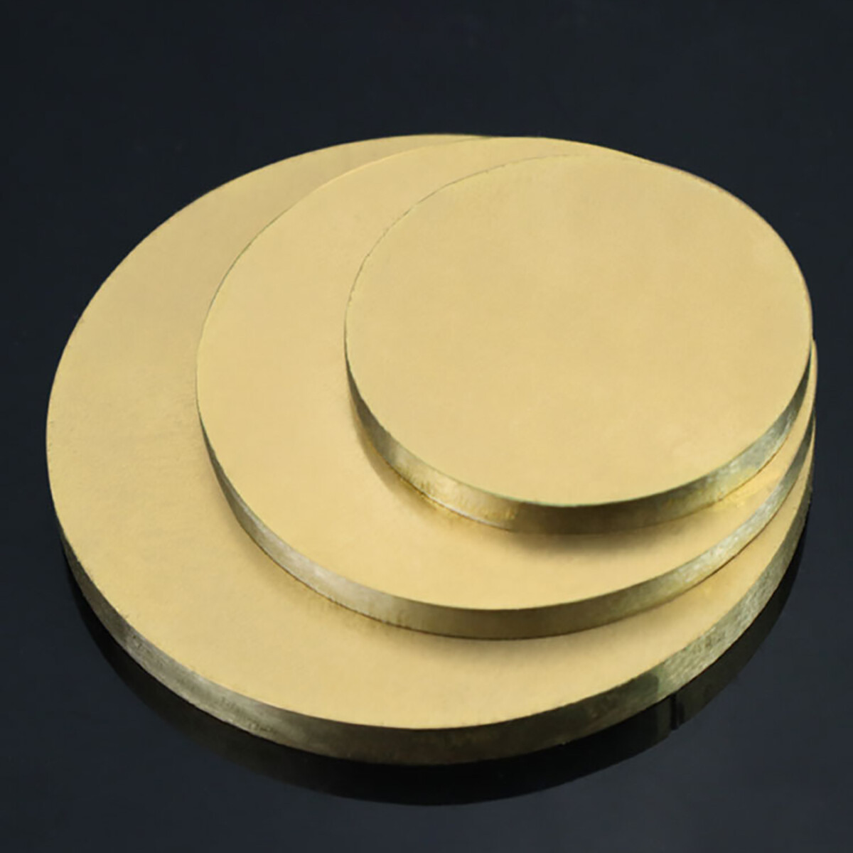Brass Discs Round Sheet Plate Dia 50/100/150/200mm Thick 0.8/1/1.5/2/2.5/3mm