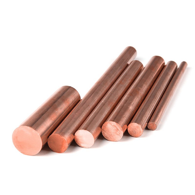 Copper Round Solid Rod Bar Ø 3/4/5/6/7/8/9/10/12/14/15/16/18/20-40mm Diameter