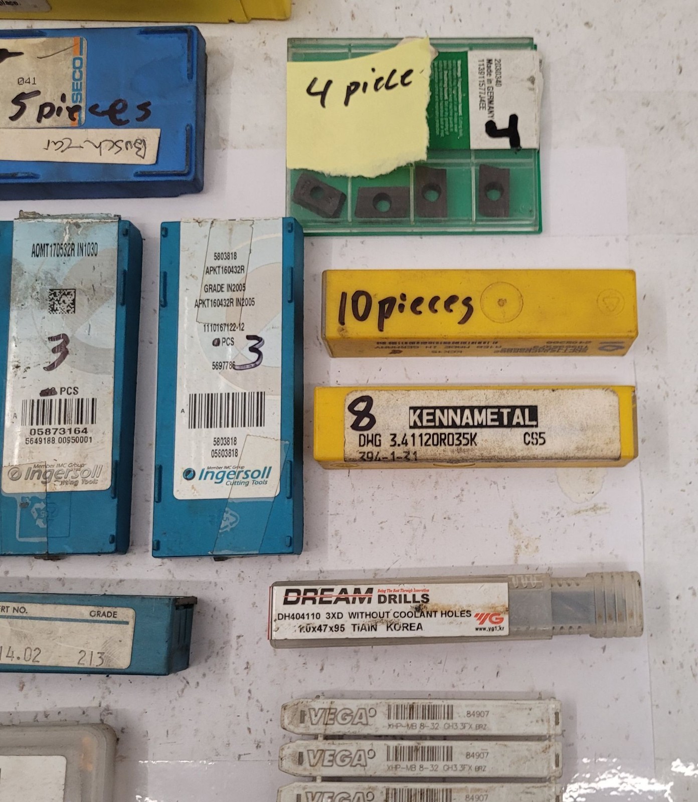 Assorted Carbide Tooling, Inserts, Drill Bits