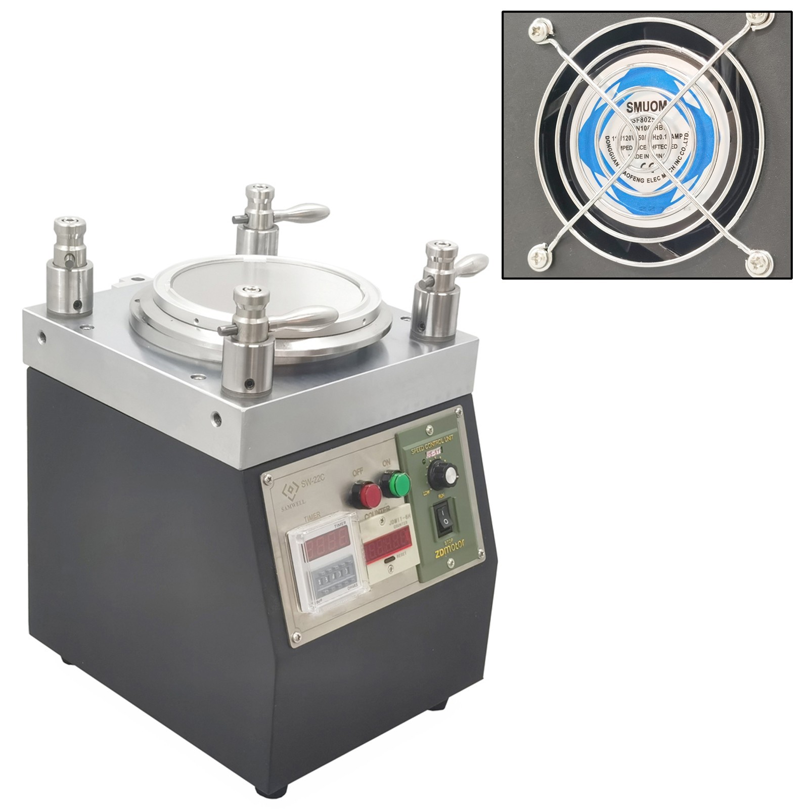 110V Optical Fiber Grinding Milling Machine Fiber Polisher Grinder 0-120rpm