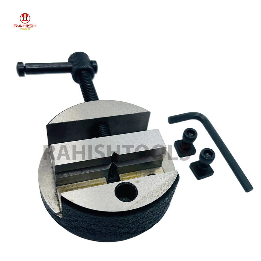New Round Vice 80mm for 3″ & Rotary Milling Table Supplied 4″ With T nuts USA