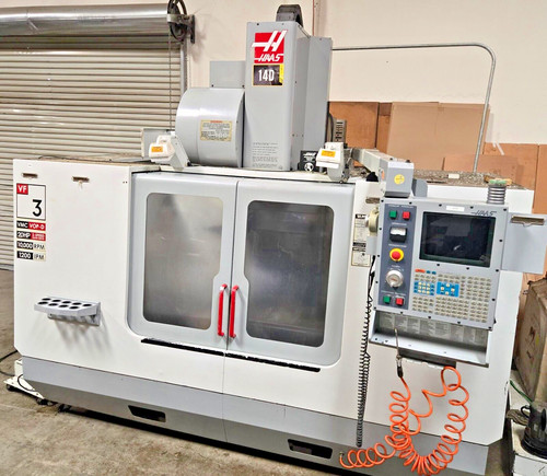 2002 HAAS VF-3B CNC Vertical MACHINING CENTER Mill 10,000 RPM Gear Box Machine