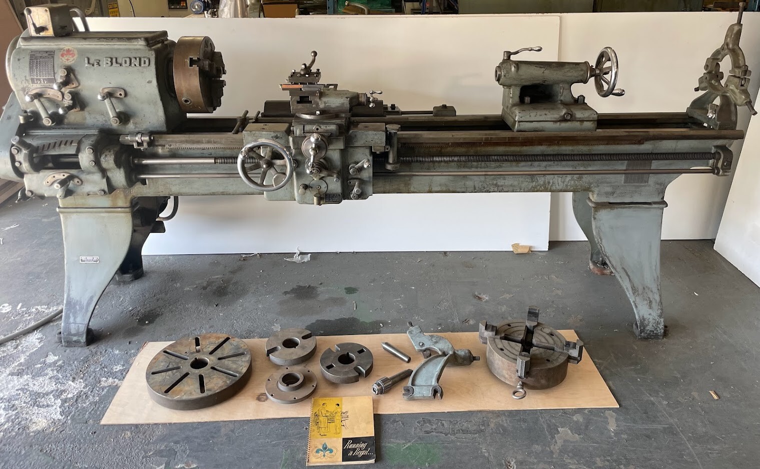 Le Blond Regal Lathe 9 1/4″ Bed 17″ x 66″ Centers MADE in USA 1950 220V 3 phase
