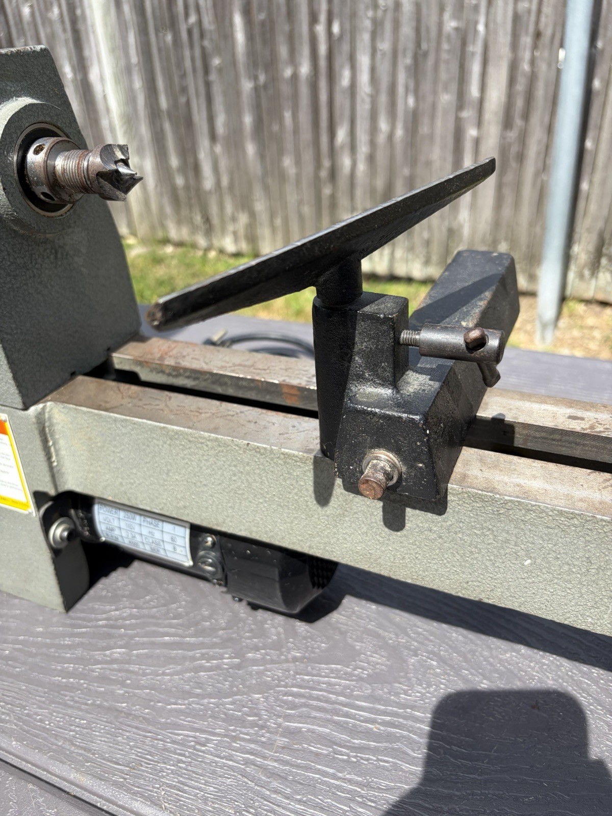 Central Machinery 8 In. x 12 In. Precision Woodworking Benchtop Mini Lathe NICE
