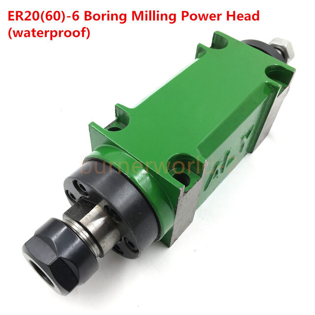 750W 1HP ER20(60) Spindle Motor Belt Spindle Milling 5 Bearings Cutting Milling