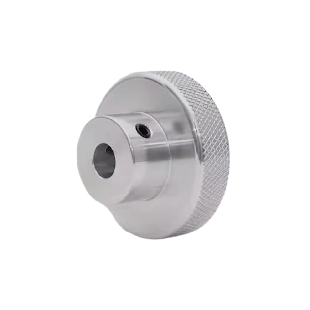 50mm OD 14mm Bore Aluminum Alloy Handwheel Knobs for Sliding Table Black