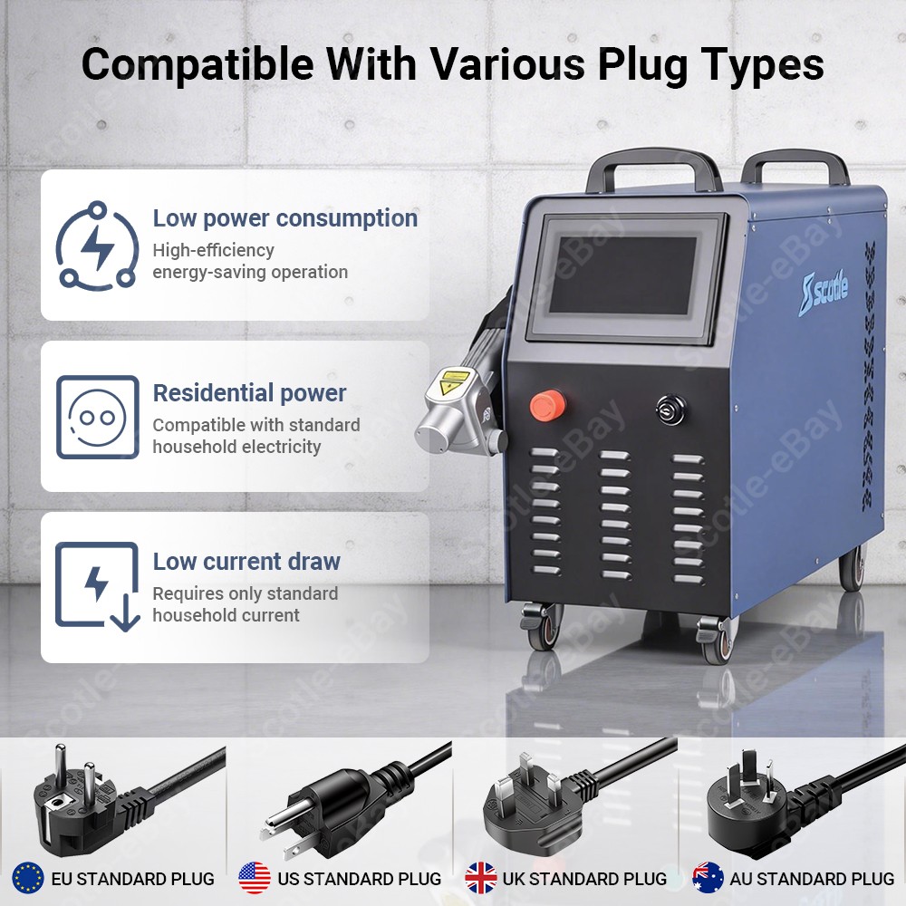 Portable Air Cooled 2000W Fiber Laser Cleaning Machine Rust Paint Oil Removal AU