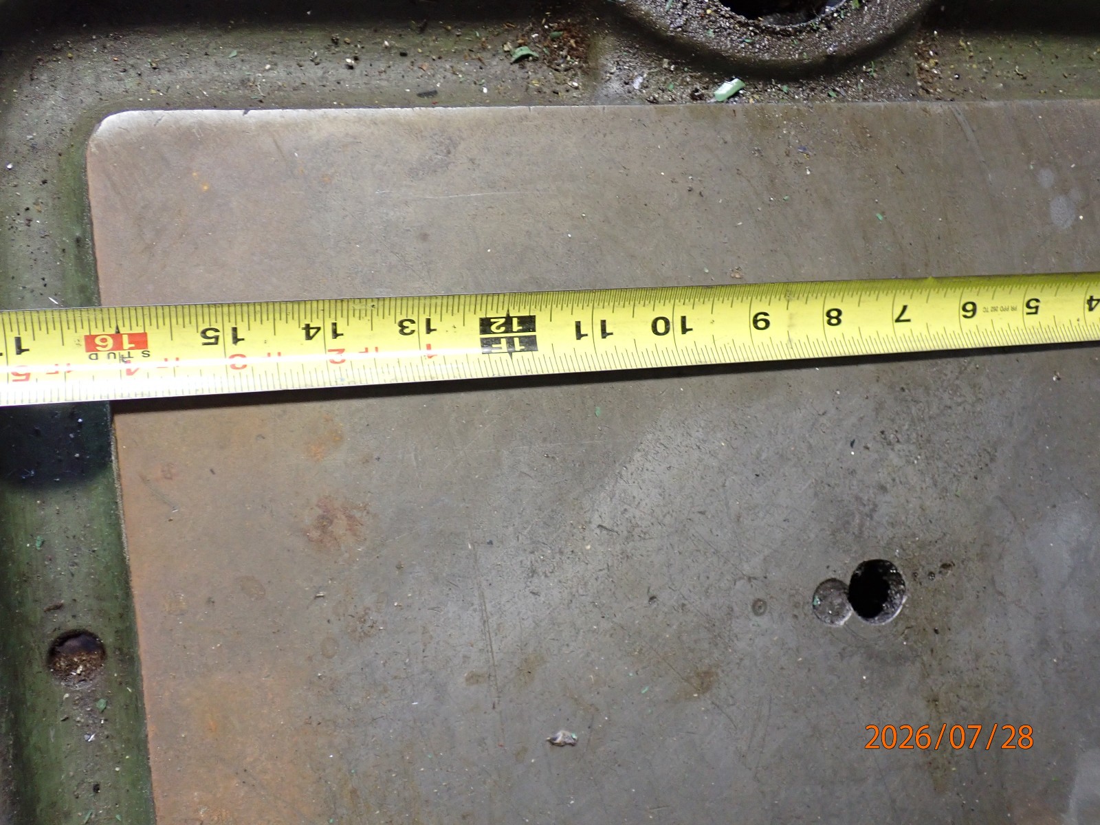 INDUSTRIAL TABLE WITH RAISER FOR DELTA MILWAUKEE 14″ DRILL PRESS W/ DP220 HEAD