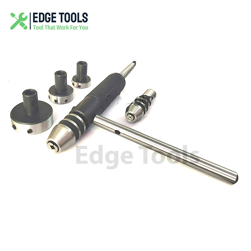 New Lathe Tailstock Tap & Die Holder Kit MT1 Shank Threading Tapping Set EDGE