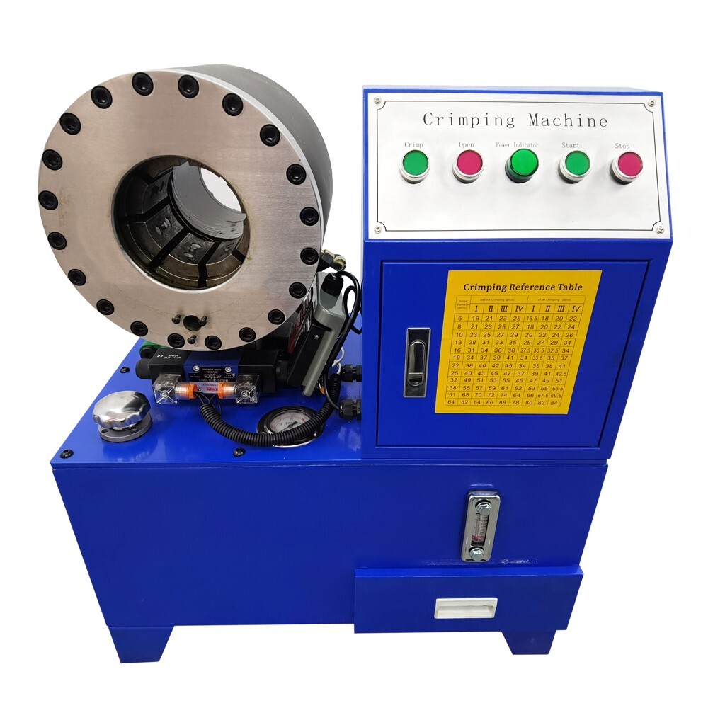 High Pressure Hose Crimper Hydraulic Pipe Shrinking Clamping Machine with 10Dies