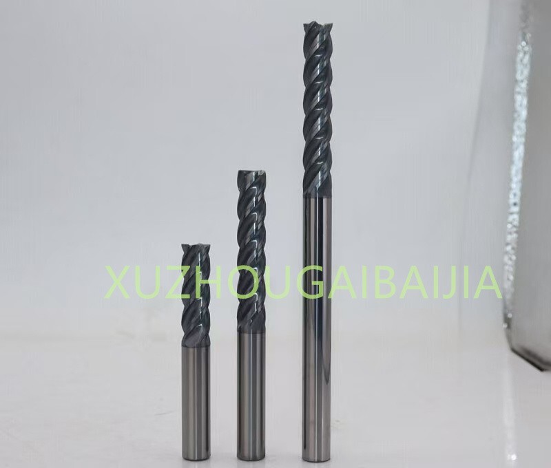 4 Flute Carbide Dynamic End Mill Round Nose End Mill Steel Cutting 4-10mm