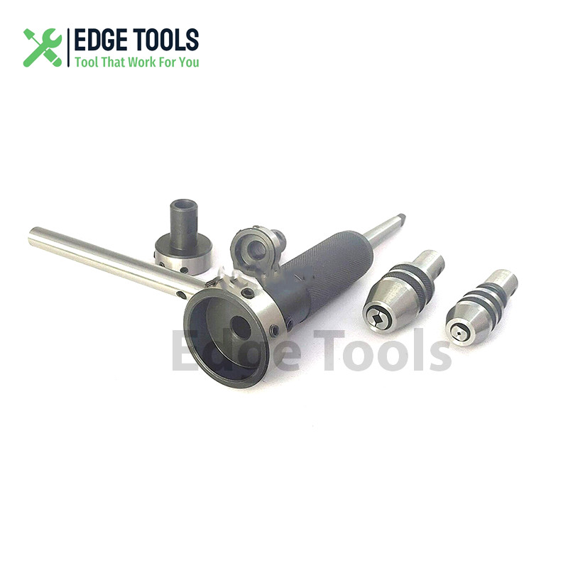New Lathe Tailstock Tap & Die Holder Kit MT1 Shank Threading Tapping Set EDGE
