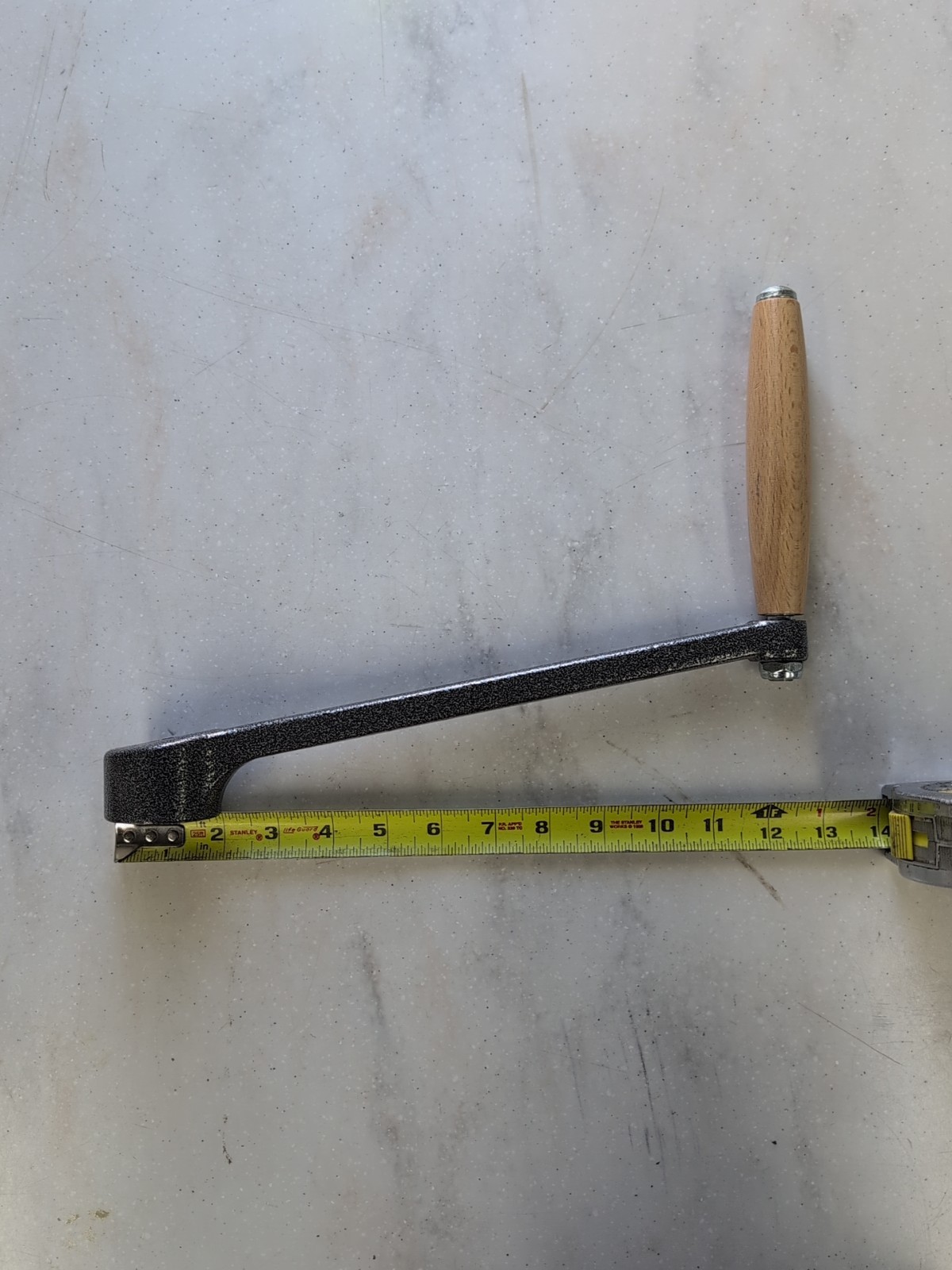 NEW Cast Steel Manual Arm / Wooden Roller Handle Hand Crank Pepe Rolling Mill JS