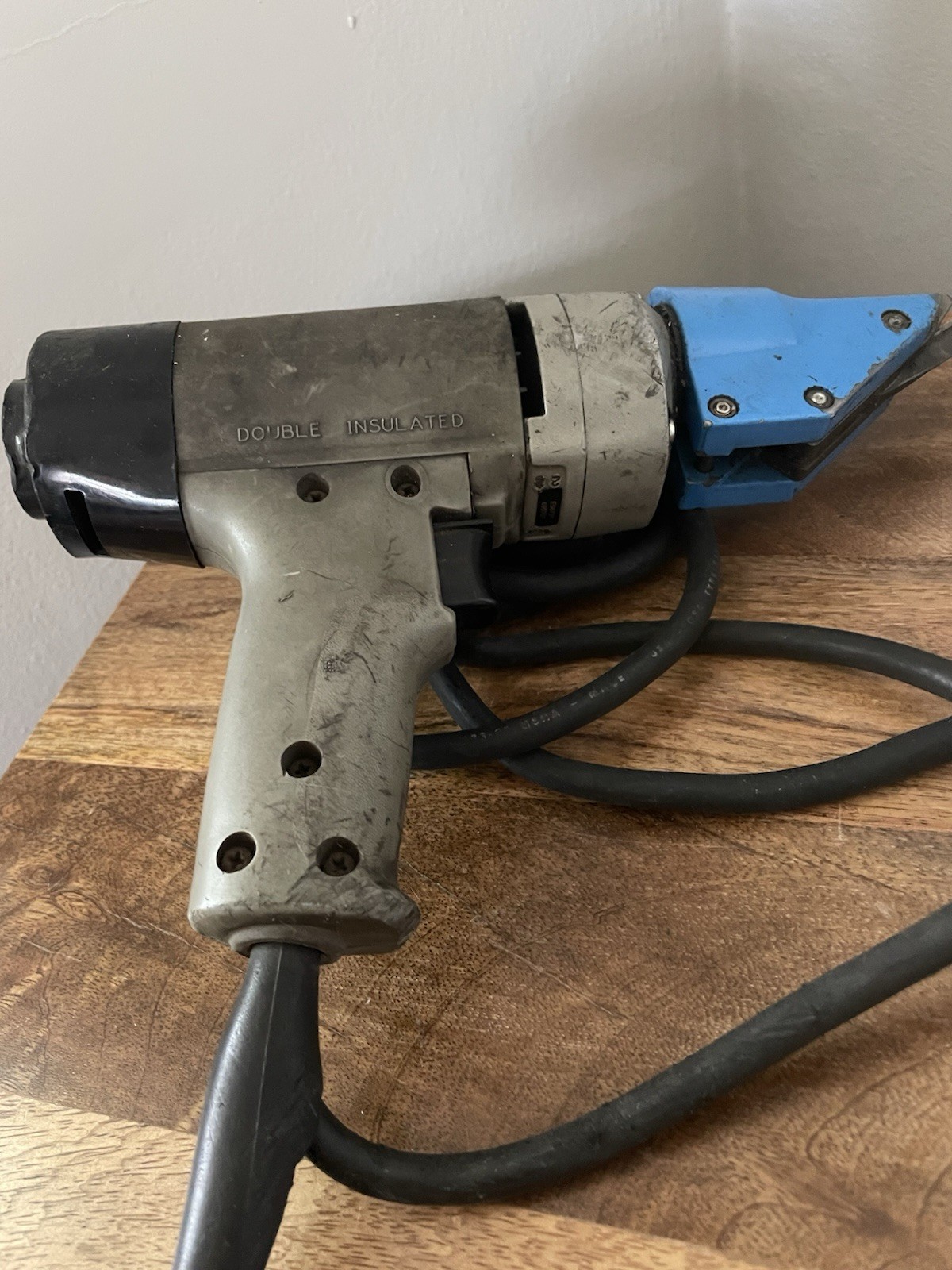 Kett Tool E-140 115 Volt Metal Electric Shear Cutter Blue/Gray
