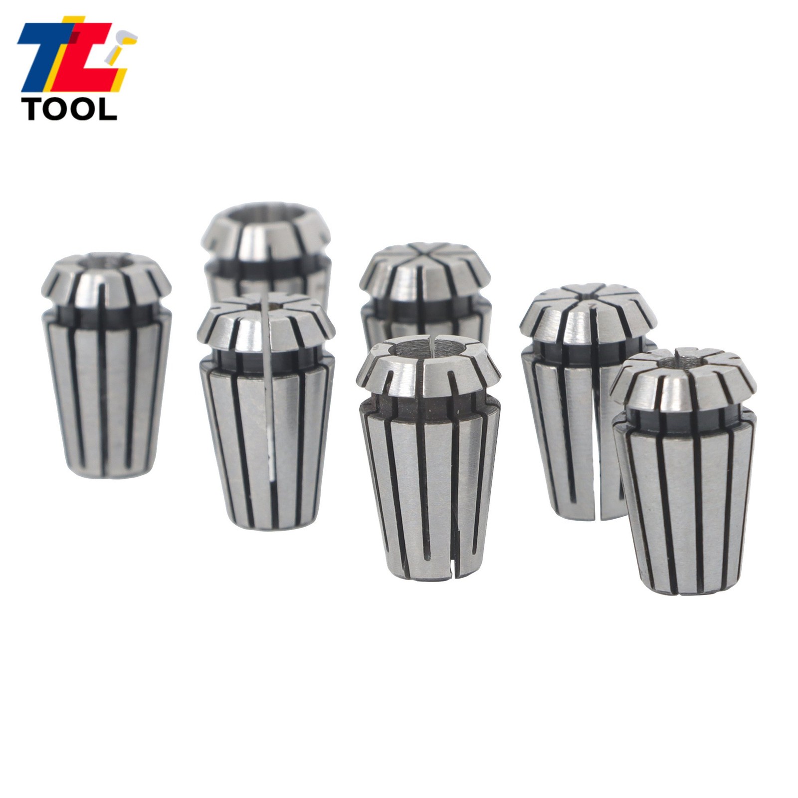 CNC Milling Lathe Tool ER11 Collet Set 7 Pack 1mm to 7mm Included