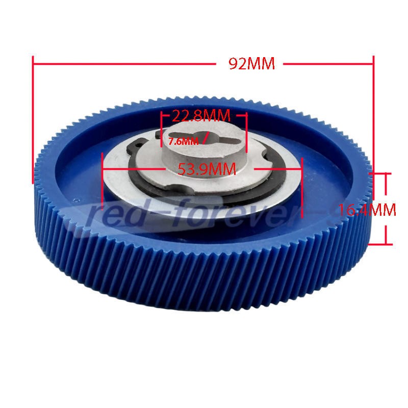 Milling Machine Part 92mm Gear & Hub For ALSGS AL-310S Servo Power Feed Model