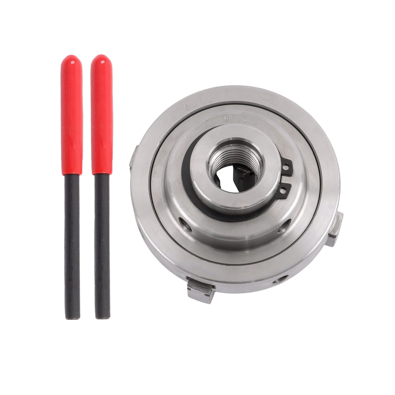 4 Inch Hardened Steel 4 Jaw Lathe Chuck Set 1×8 TPI Self Centering Chuck