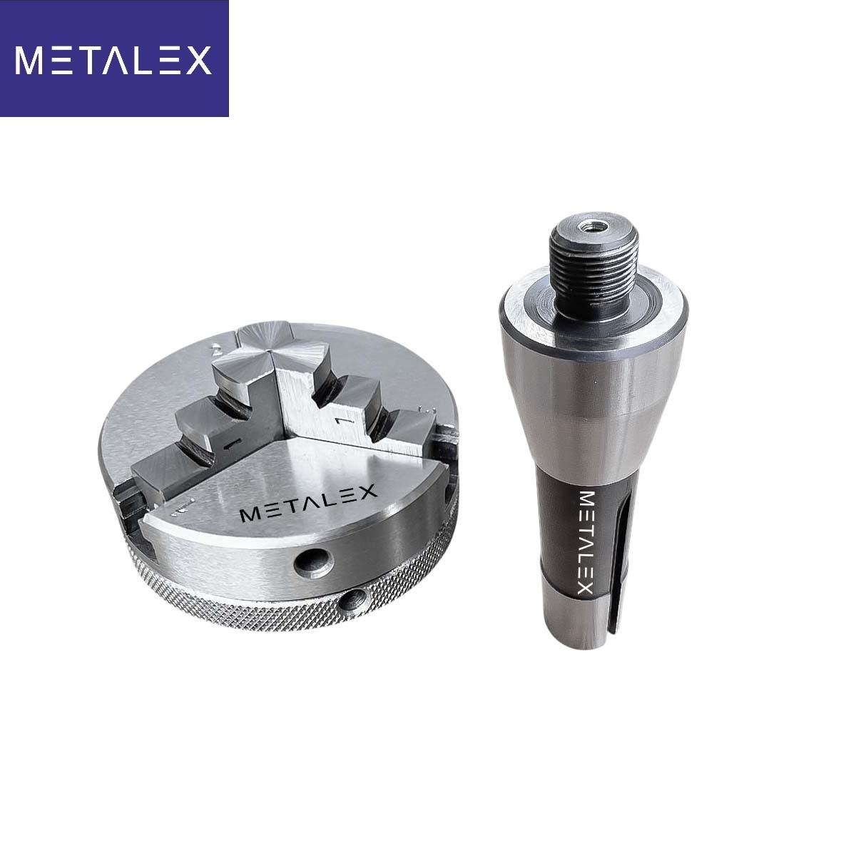 2-1/2″ 3 Jaw 2.5″ Self Centering Mini Small Baby Lathe Chuck Set R8 Shank Arbor