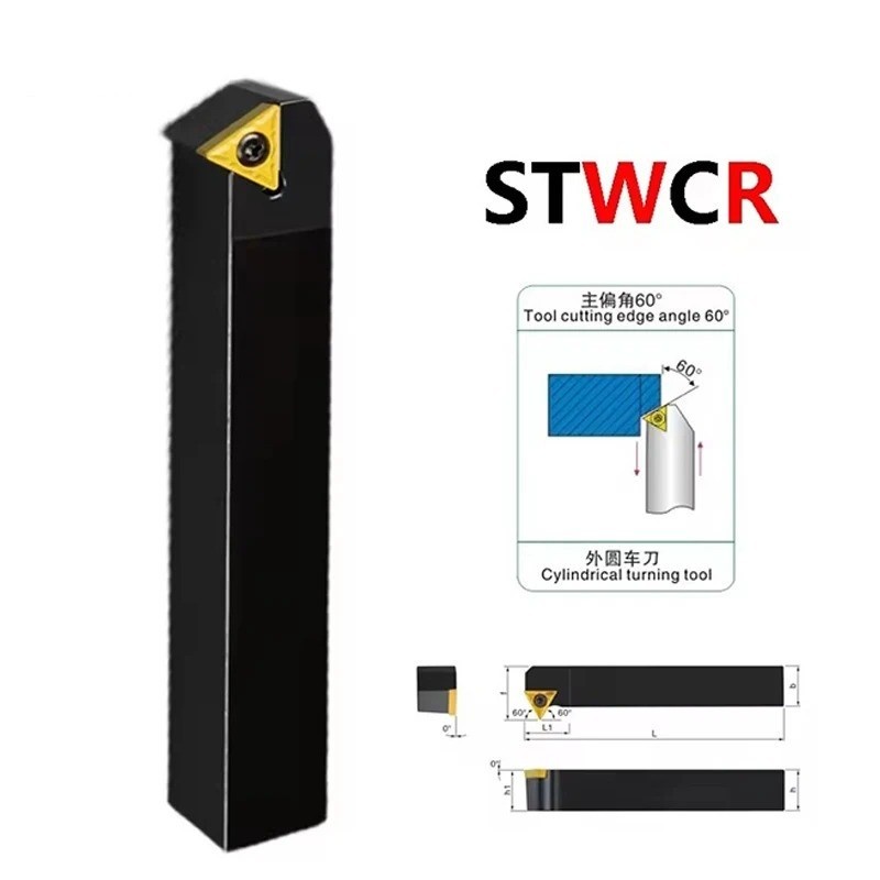 STECR STGCR STWCR 1212 1616 External Turning Tool CNC Lathe Bar Holder Inserts