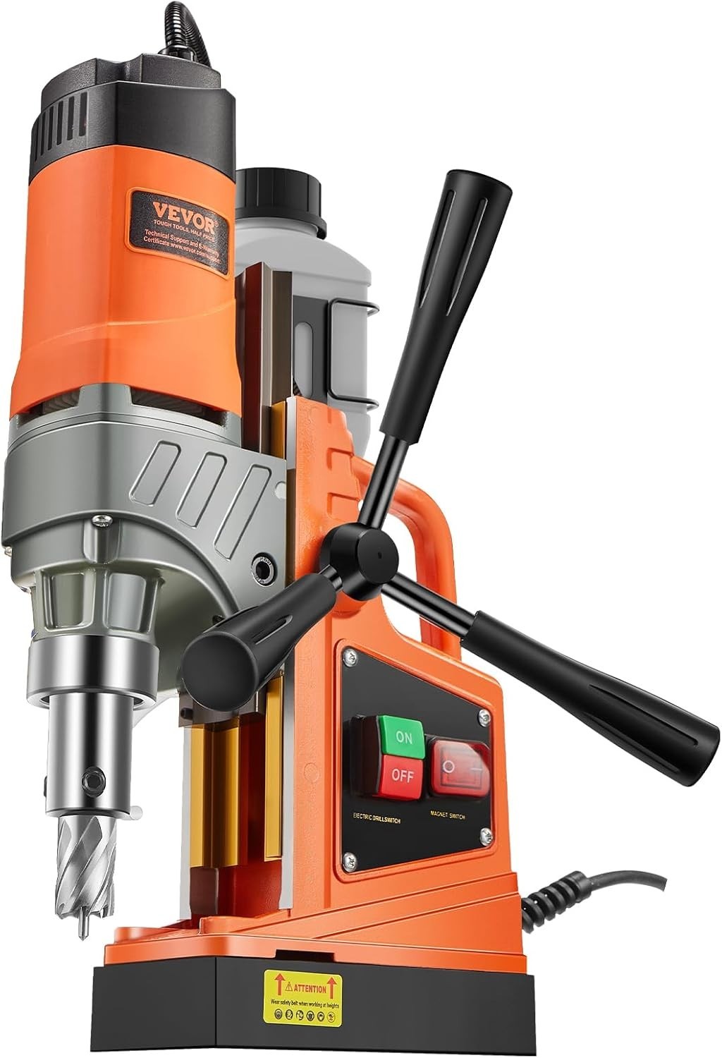 Mag Drill Press, 1300W 1.57″ Boring Diameter, 2922lbf Power Portable Magnetic…