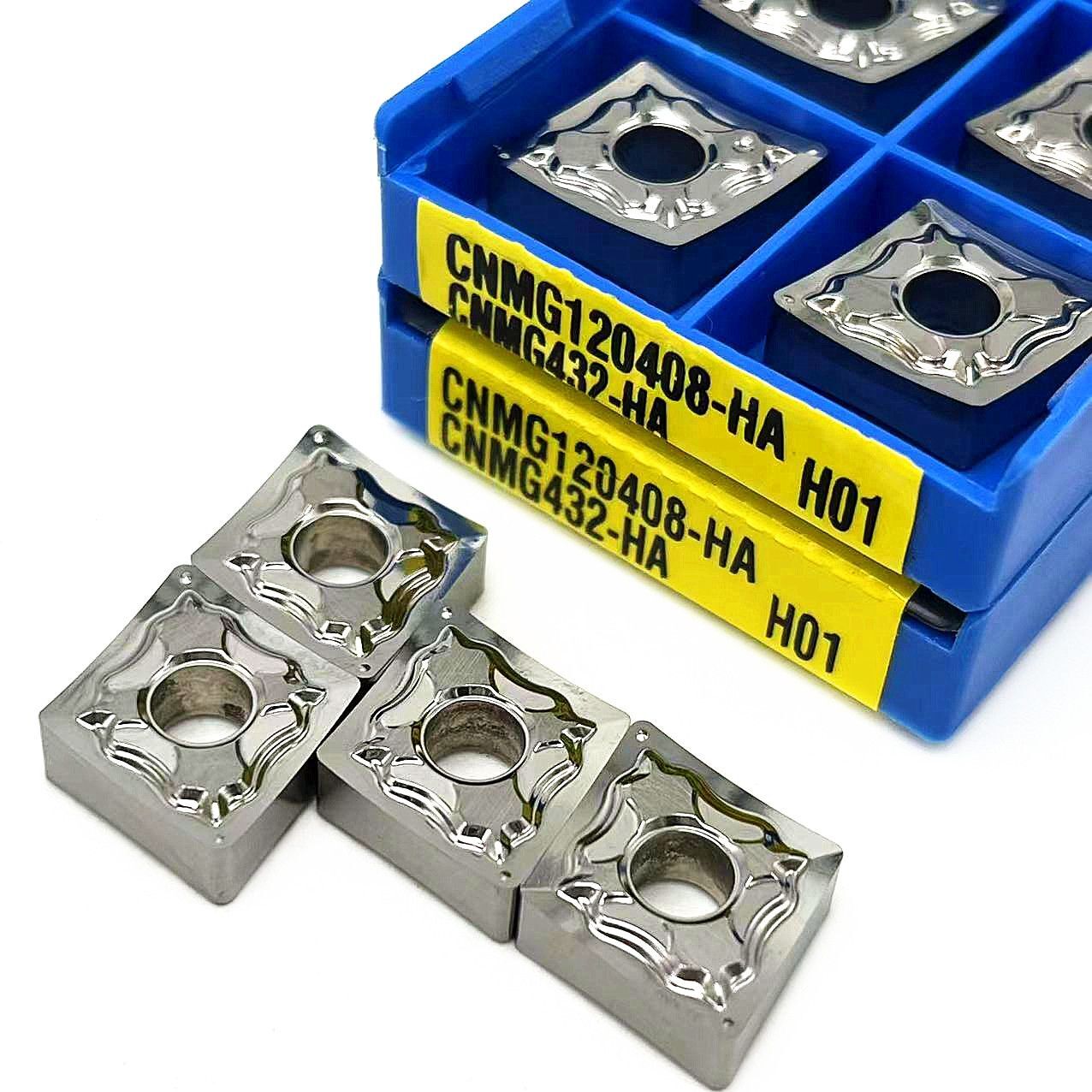 Carbide Inserts Aluminum Lathe Cutting External Turning Tools CNMG120408 HA H01
