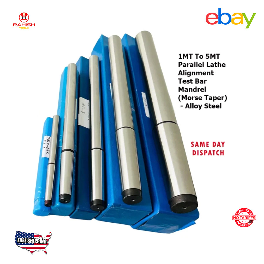 New Lathe Alignment Test Bar Shank Size 1MT, 2MT, 3MT, 4MT, 5MT RAHISHTOOLS