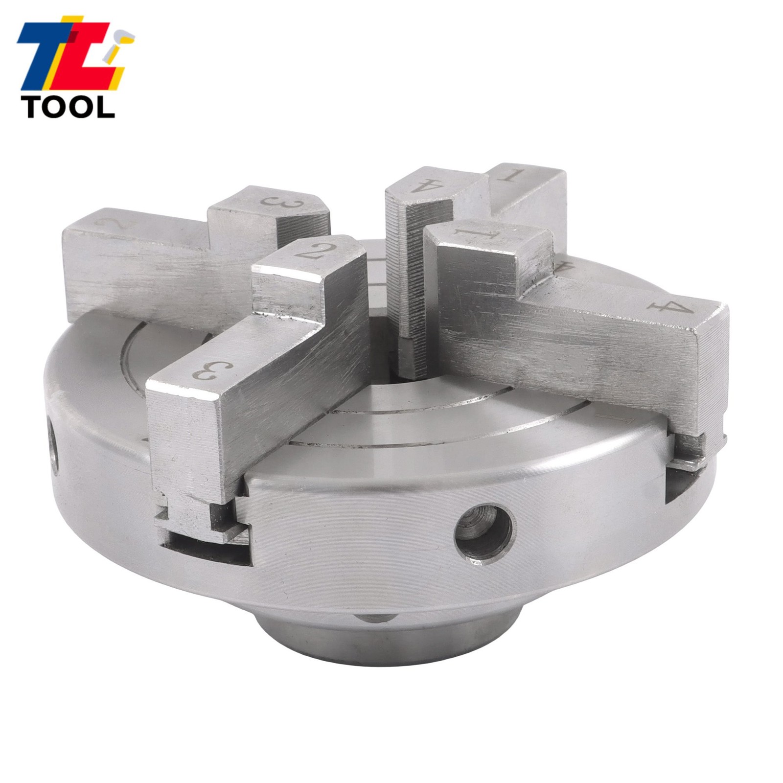 4 Inch High Concentricity 4 Jaw Lathe Chuck Set 1×8 TPI Self Centering