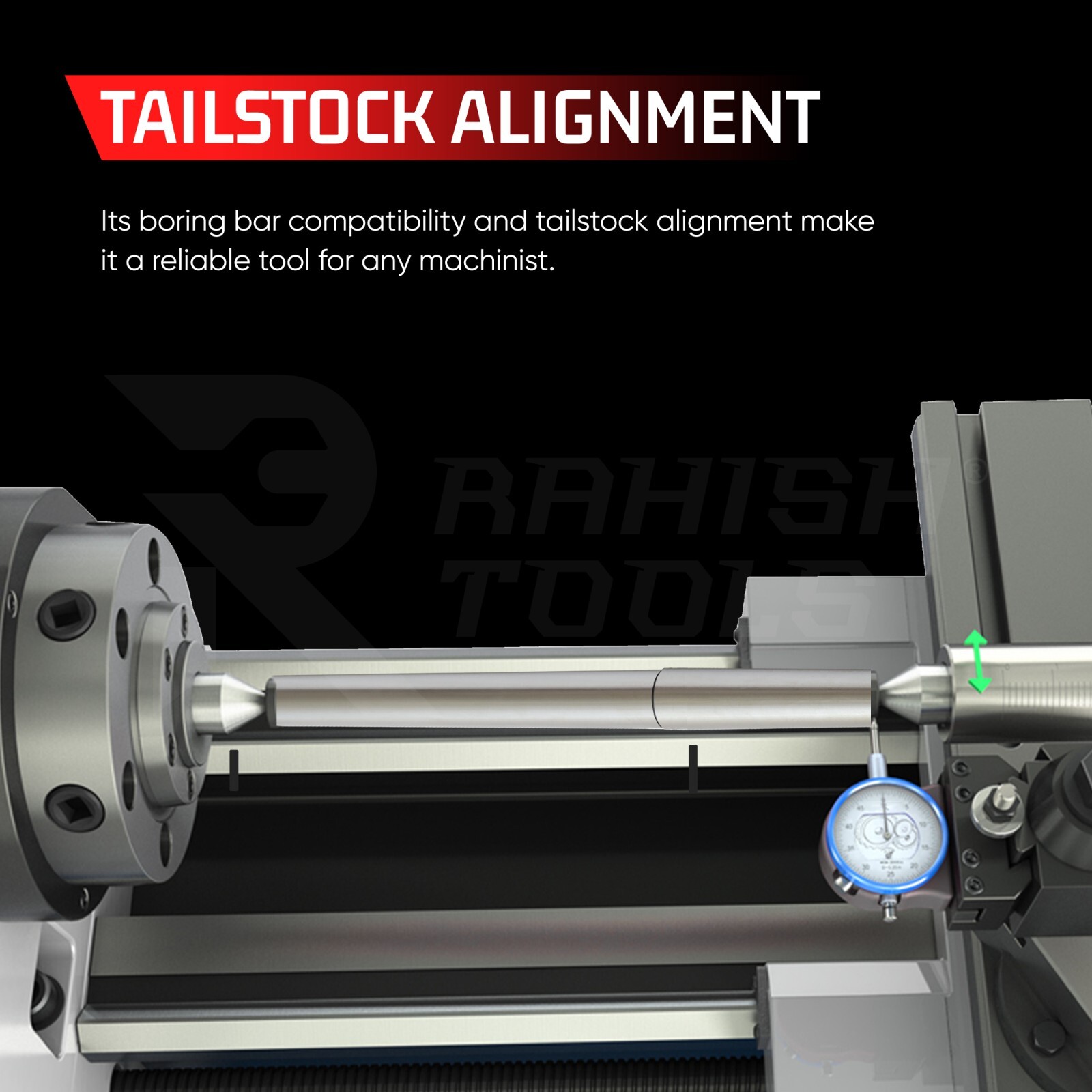 Parallel Lathe Alignment Test Bar Mandrel (Morse Taper MT5)MT5 – Alloy Steel EN