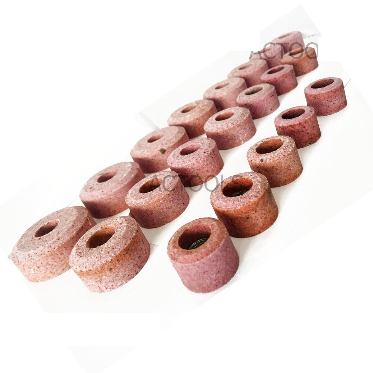 B&D VALVE SEAT PINK GRINDING WHEELS SET 20 PCS STONE HOLDER HEX DRIVE 9/16″