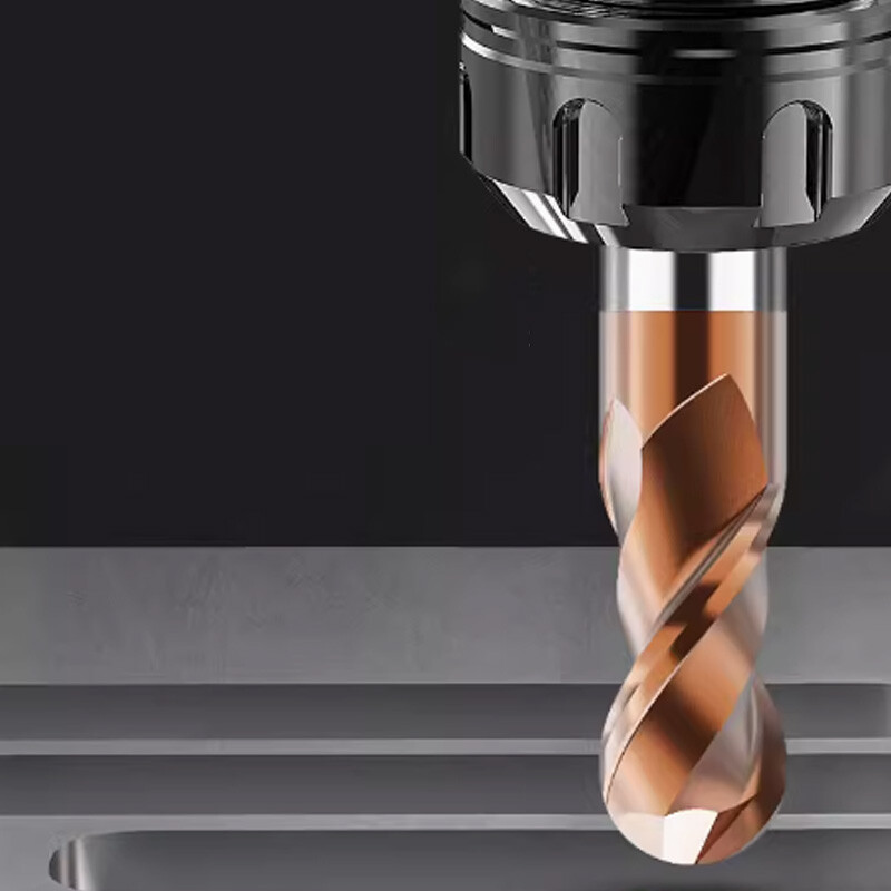 Solid Carbide Ball Nose End Mill R0.5 – R7 2 Flute HRC=55° Milling Cutter TICN