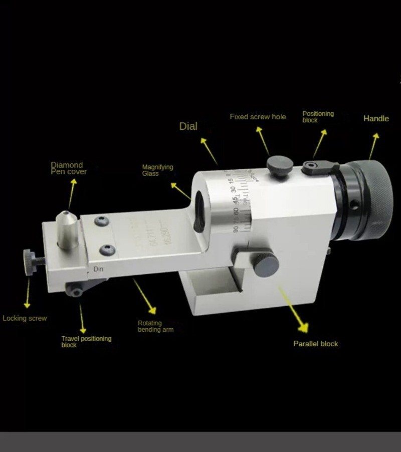 Precision Type (accuracy 0.005) See-through Wheel Dresser Grinder Optical Arc