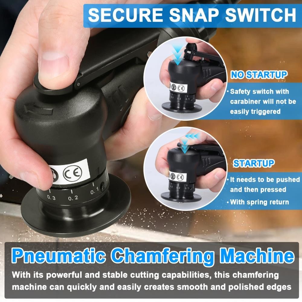 Pneumatic Chamfering Machine Carpenter Chamfering Tool Portable Handheld C2R8 ]