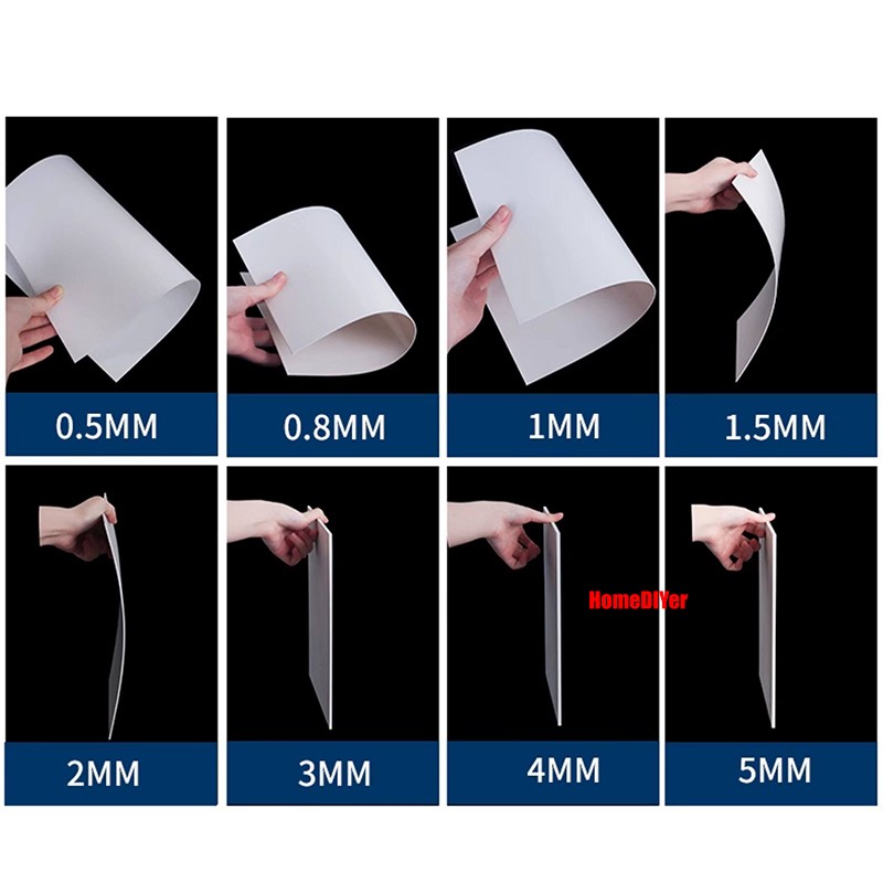ABS Plastic Sheet DIY Project Model Making Plate Board Black White Beige 0.5-5mm