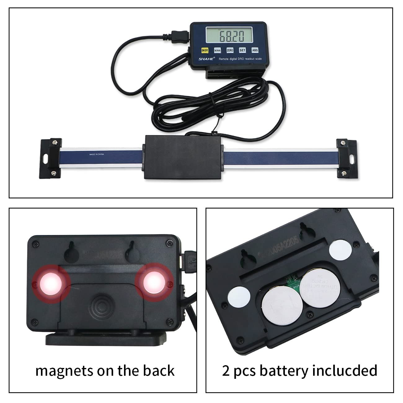 Digital LCD Linear 0-150mm/0-6inch Accurate Digital Readout Lathe Scale for M…