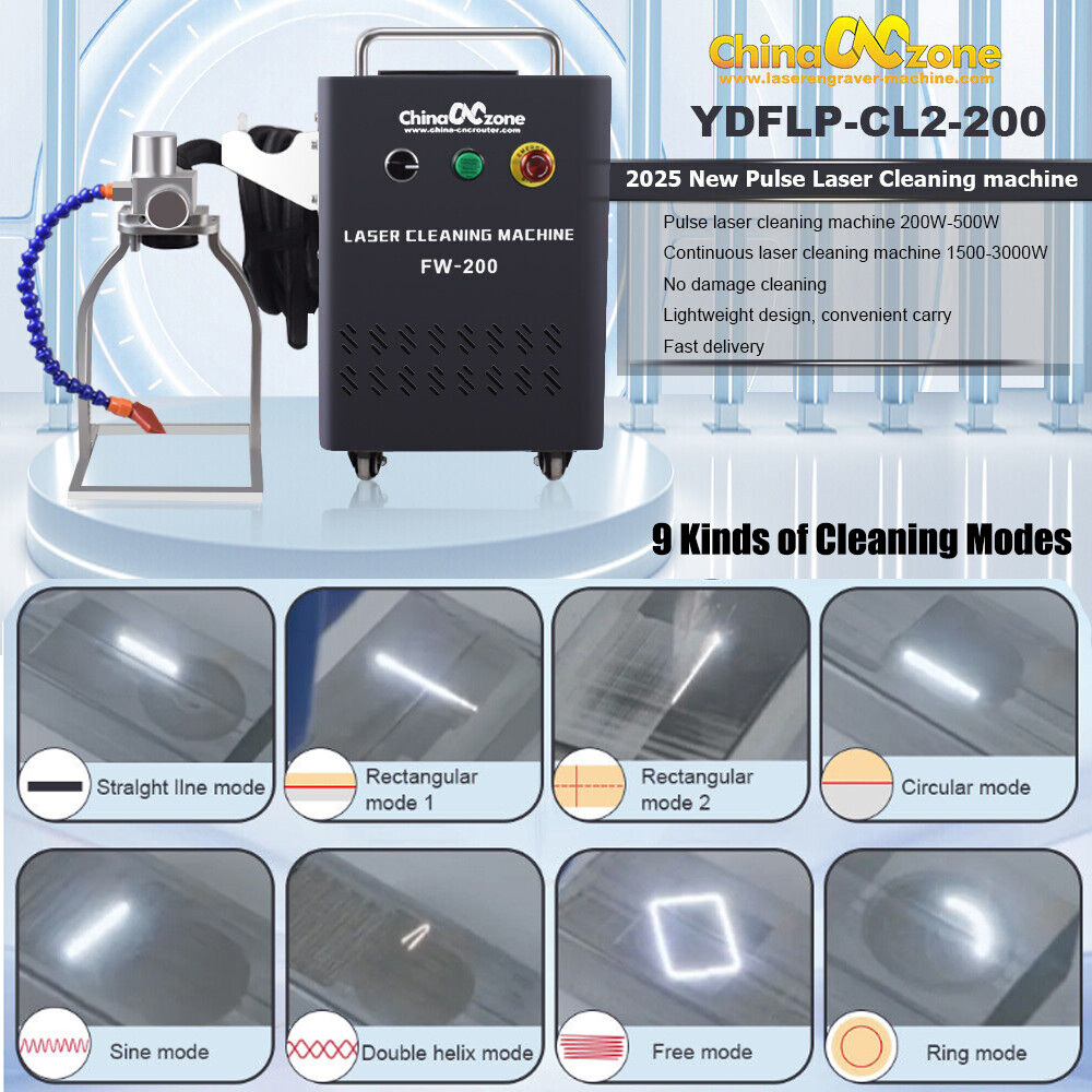 Pulsed 300W JPT Laser Cleaning Machine Metal Wood Cleaning Rust/Paint Remove US
