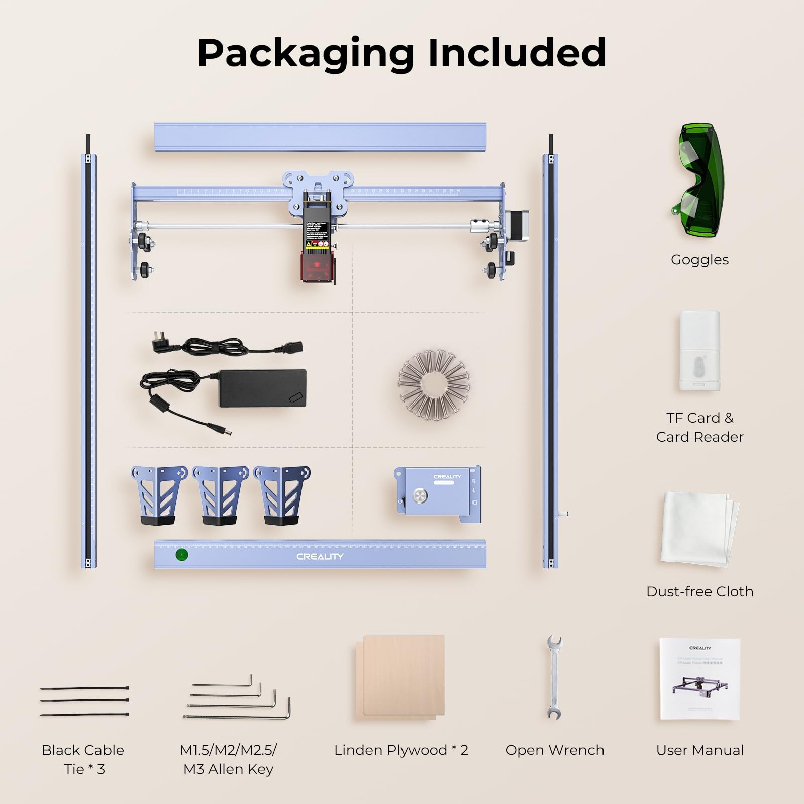 Creality Falcon 5W Laser Engraver Machine, 72w High Falcon-5W, Falcon-5W