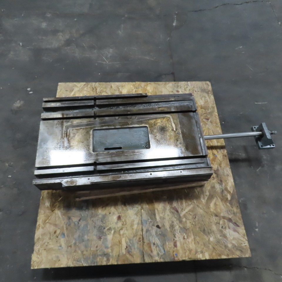 37″ L x 22-1/2″ W Hydraulic Cylinder Operated Linear Sliding Table 17″ Stroke