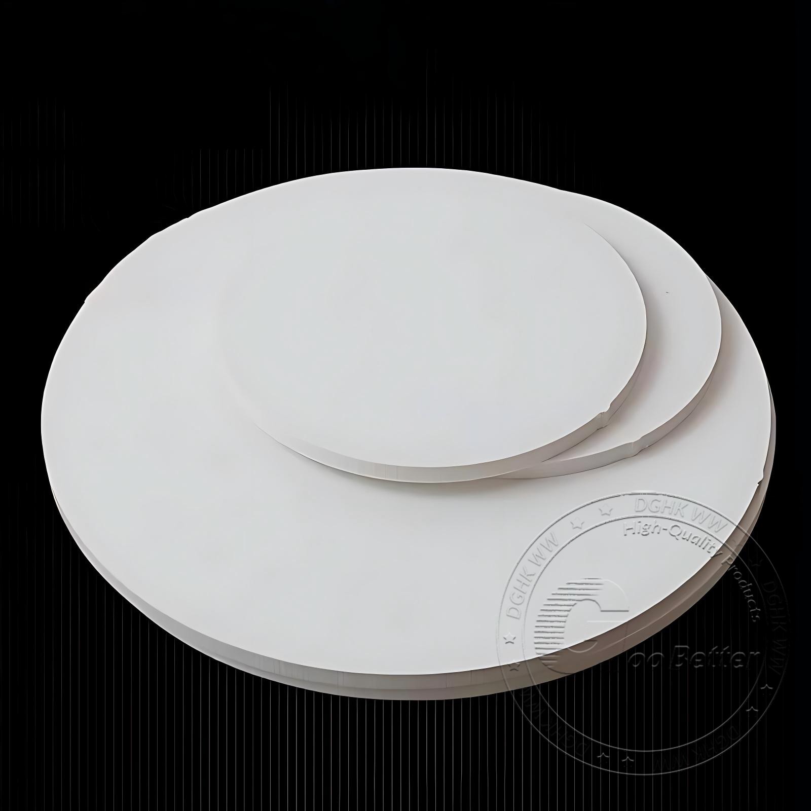 White PVC Plastic Round Discs Diameter 20-400mm Thickness 3-30mm Rigid PVC Sheet