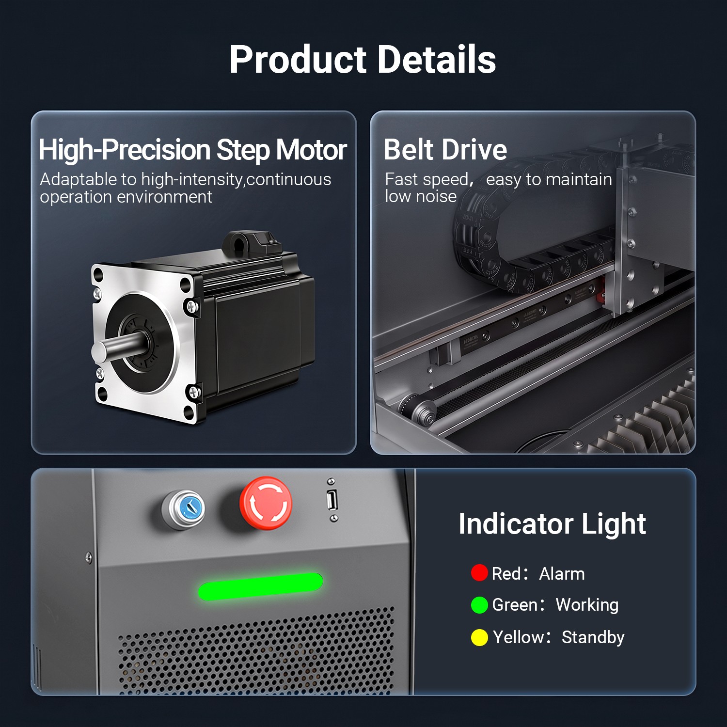 1200W Metal Laser Cutter Engraver JPT for Stainless Steel Brass Gold Silver