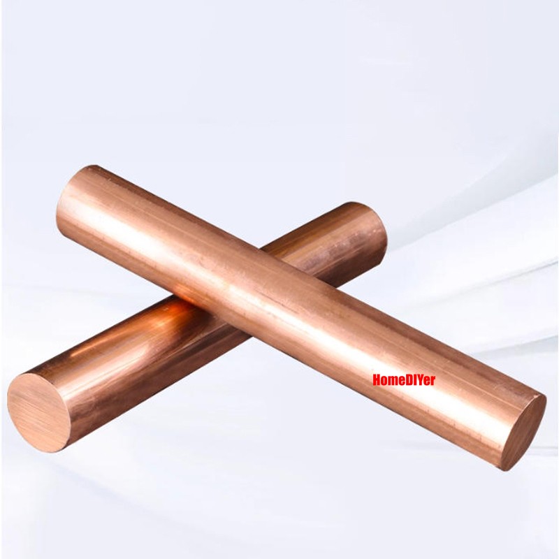 T2 Copper Round Bars Solid Profile Rods Diameter 8mm- 100mm Length 100mm- 300mm