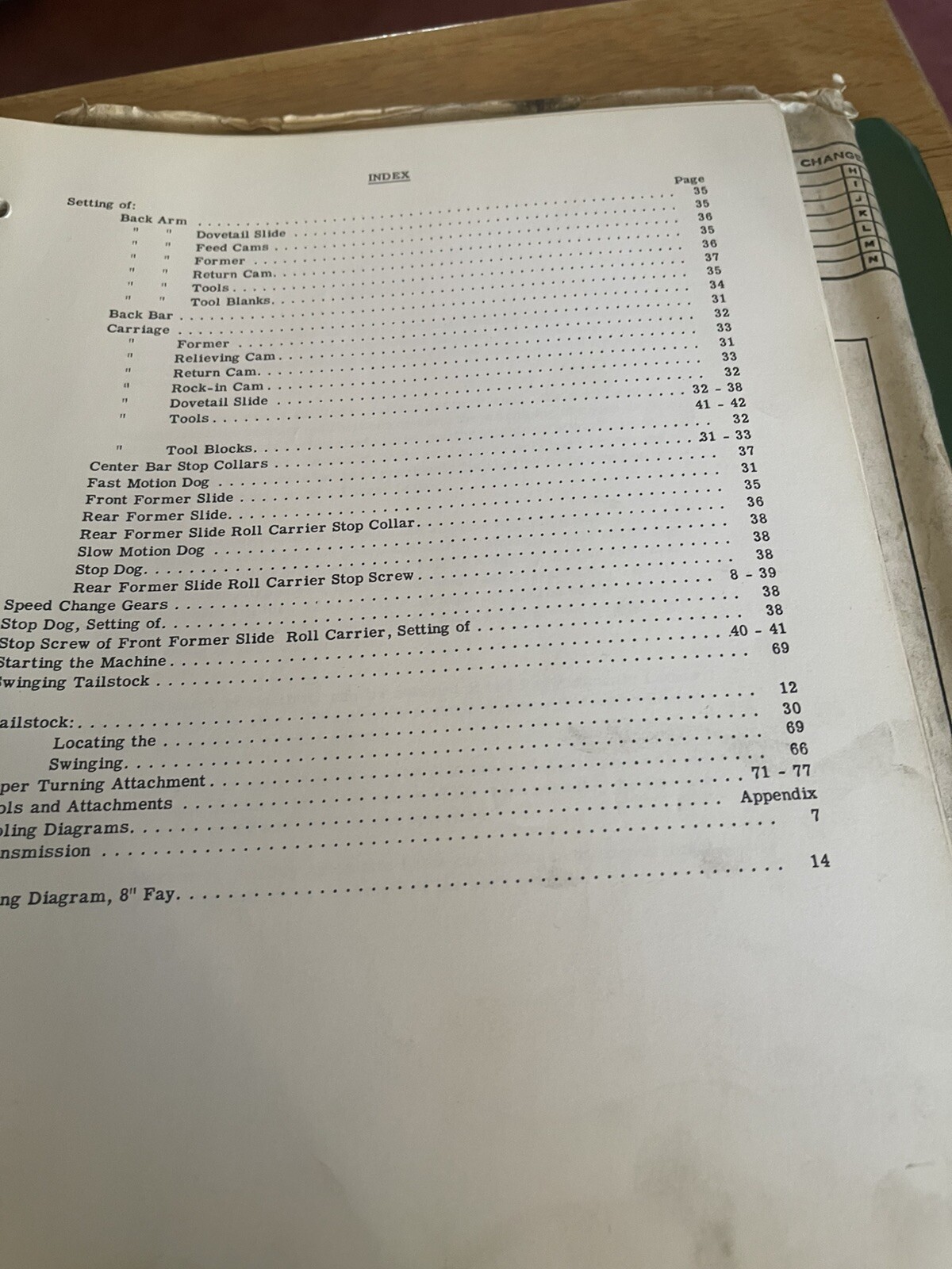 Jones & Lamson FAY Automatic Lathes Operating Instructions Manual