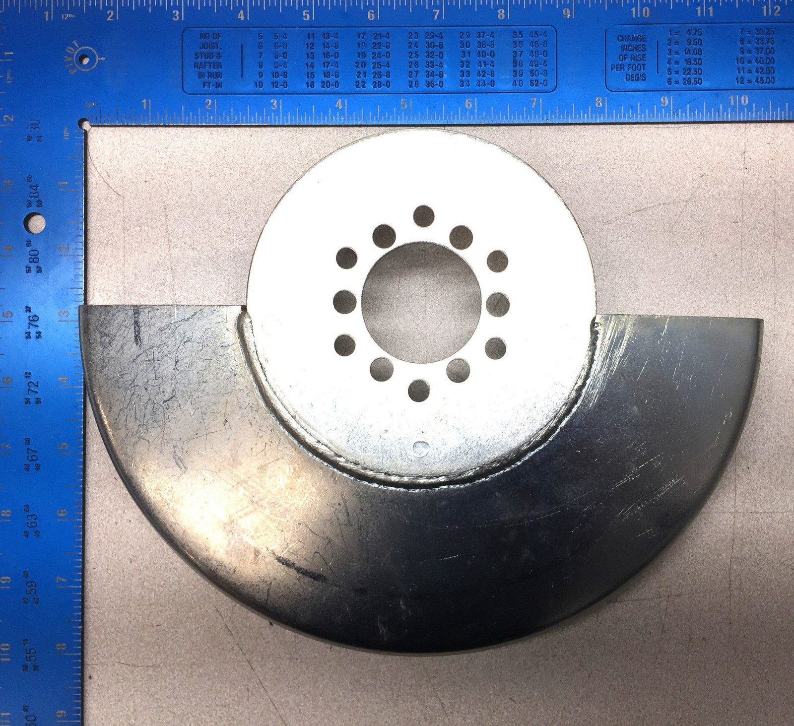Unbranded 9-Inch Steel Angle Grinder Wheel Cover Guard NOS