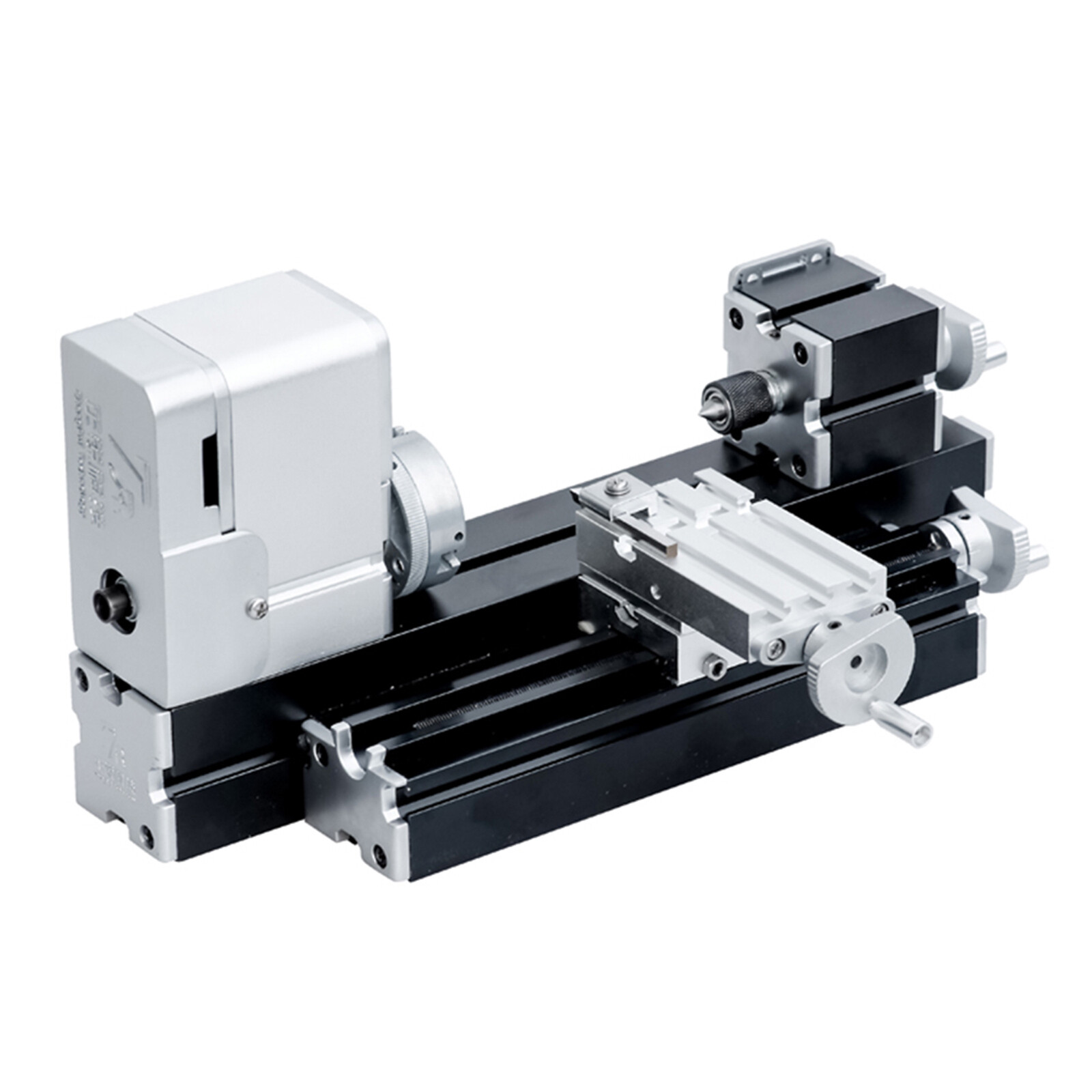 ZHRUI Miniature 36W Mini All-metal Lathe for Woodworking with 5PCS Turning Tool
