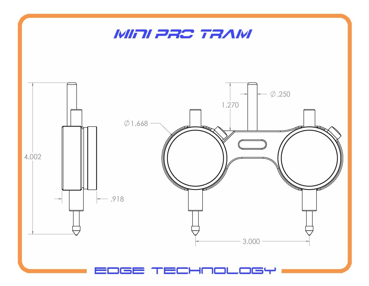 Edge Technology 11-000 Mini Pro Tram System – Milling Machine Spindle Square …