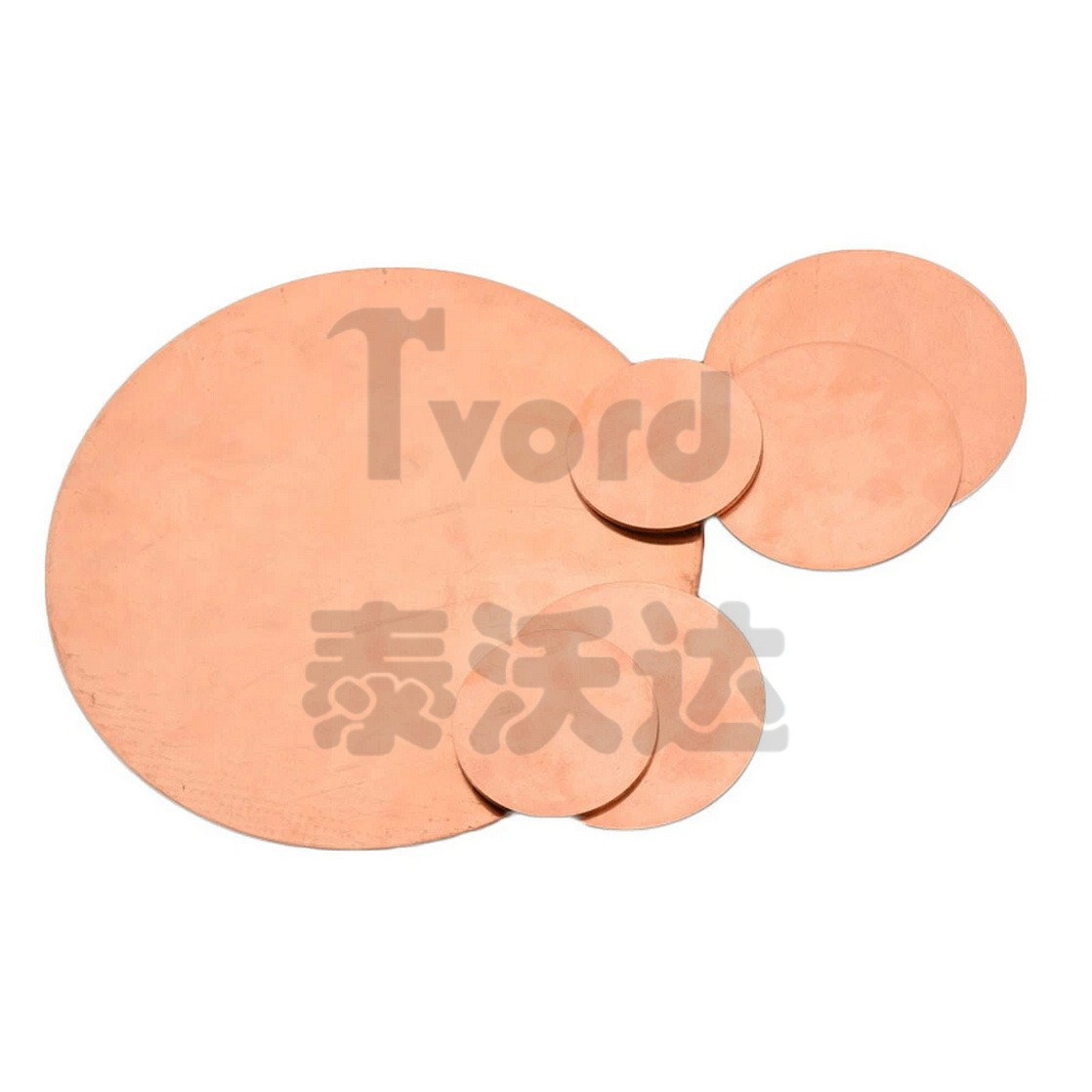Solid Pure Copper Disc Blank Cut Round Sheet Plate Thick 0.5-3mm Dia 10mm-200mm