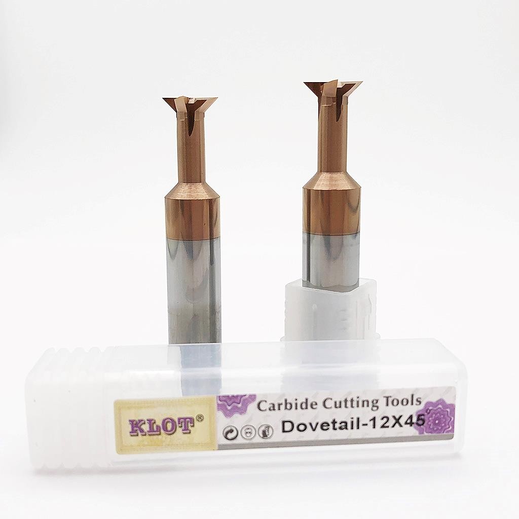 HRC60 TiCN Coated Dovetail Cutter Solid Carbide End Mill 2mm-20mm 45°60°75°