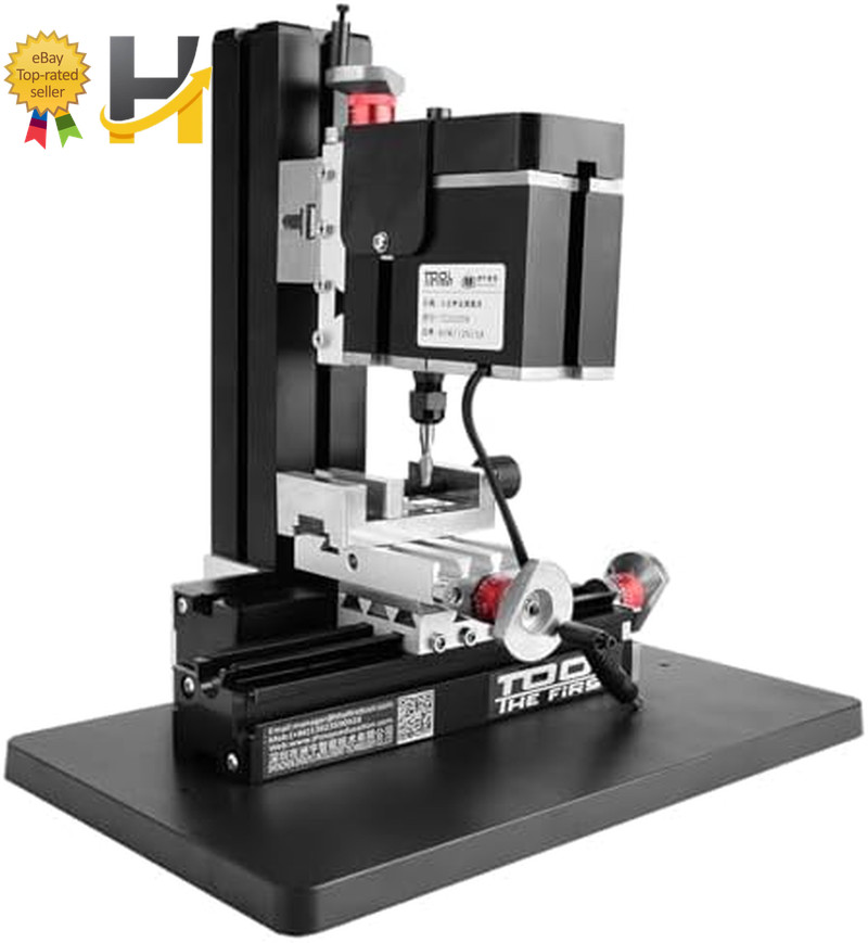 60W Mini Milling Machine 12000RPM DIY Soft Metal Processing Woodworking Lathe