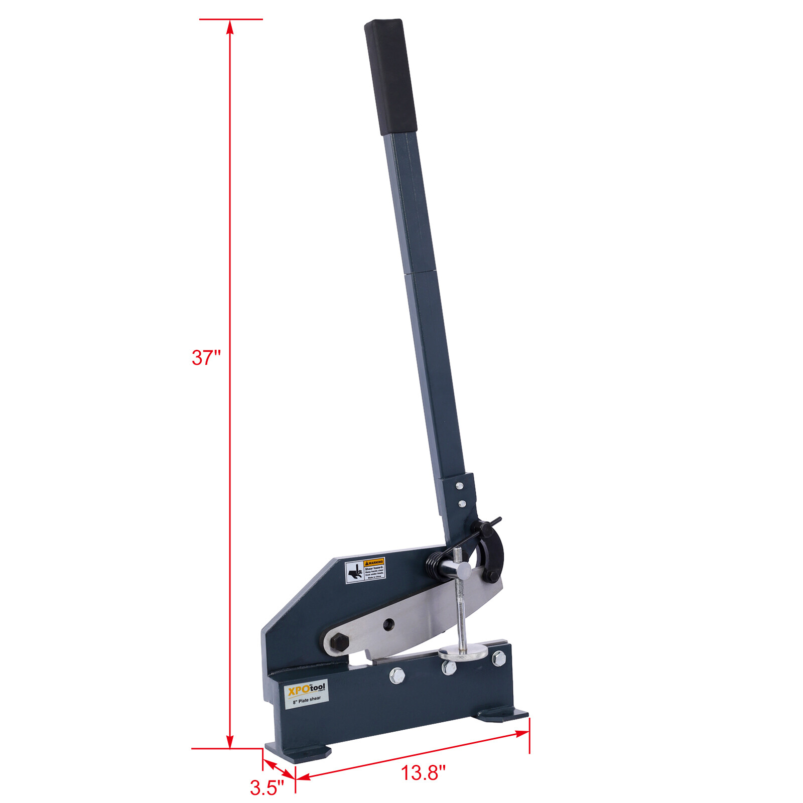 Industrial 8 Inch Sheet Metal Plate Shear High Precision Manual Hand Plate Shear
