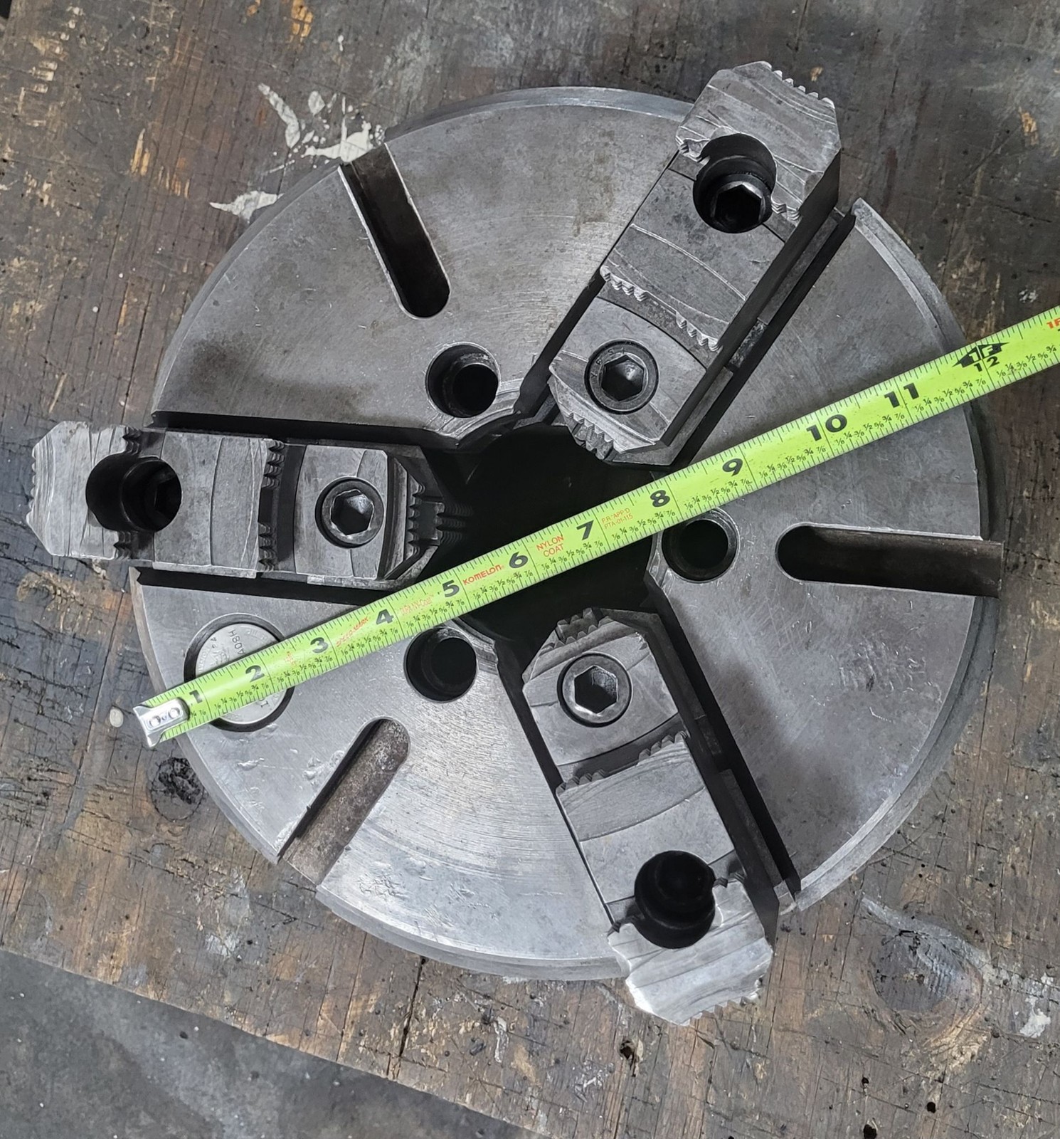 12in Cushman Lathe Chuck – 3 Jaws A1-8 Back