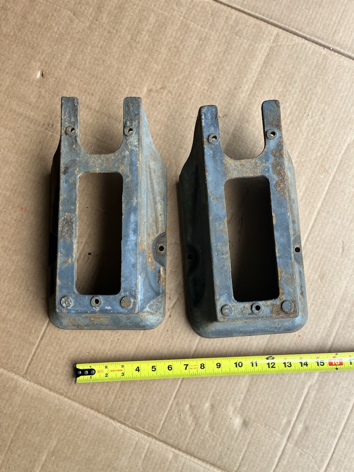 Pair Of Atlas Craftsman Metal Lathe Risers Riser Blocks Legs Feet 10F-150